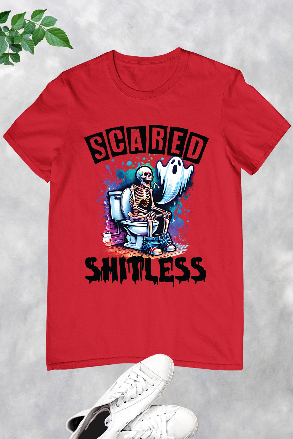 Scared Shitless Dad Halloween Shirt