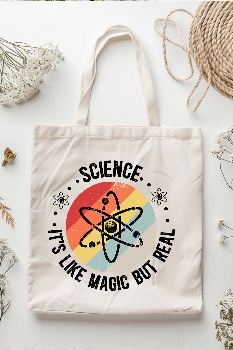 Science Its Like Magic But Real Teacher Tote Bag