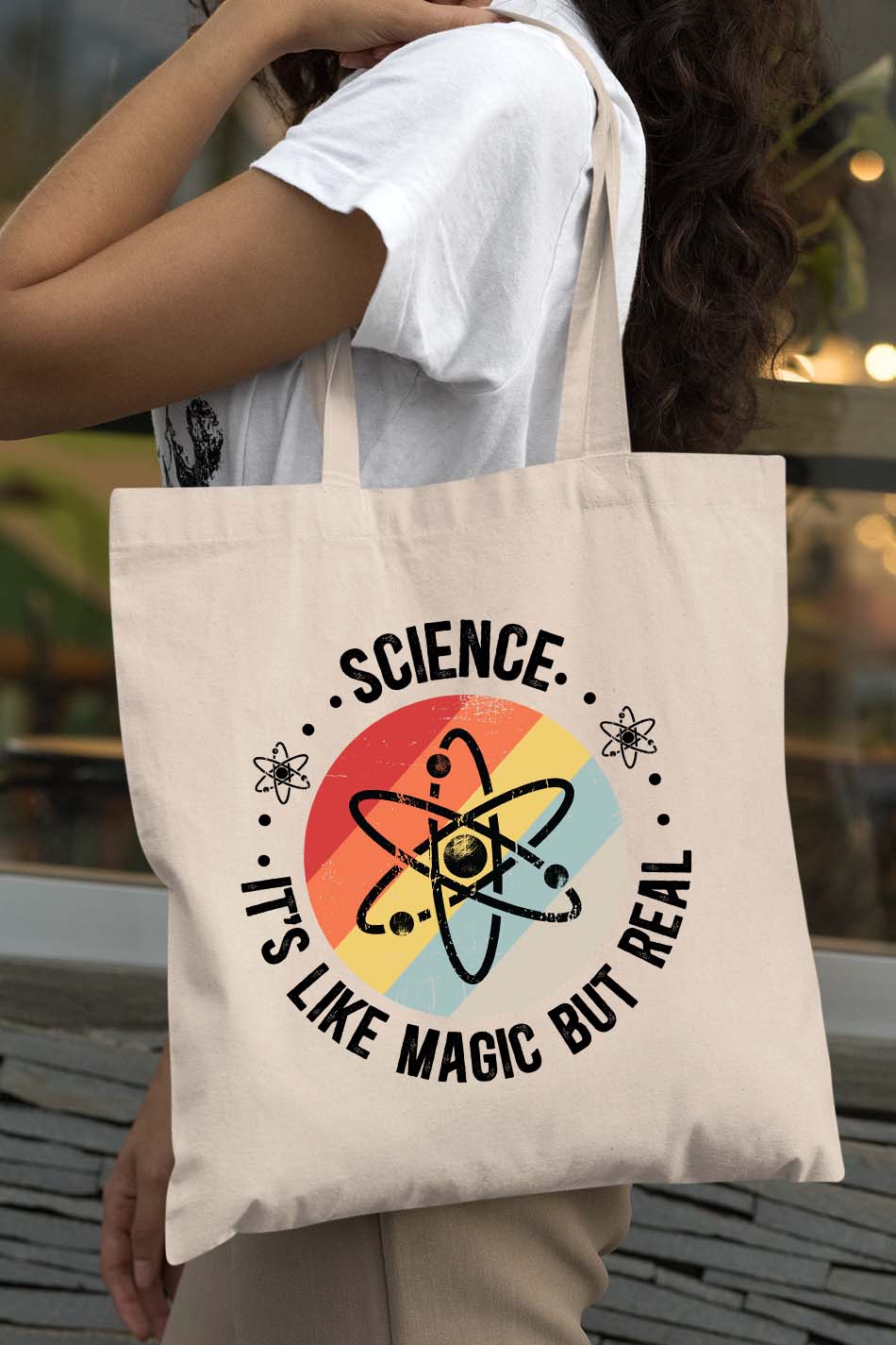 Science Its Like Magic But Real Teacher Tote Bag