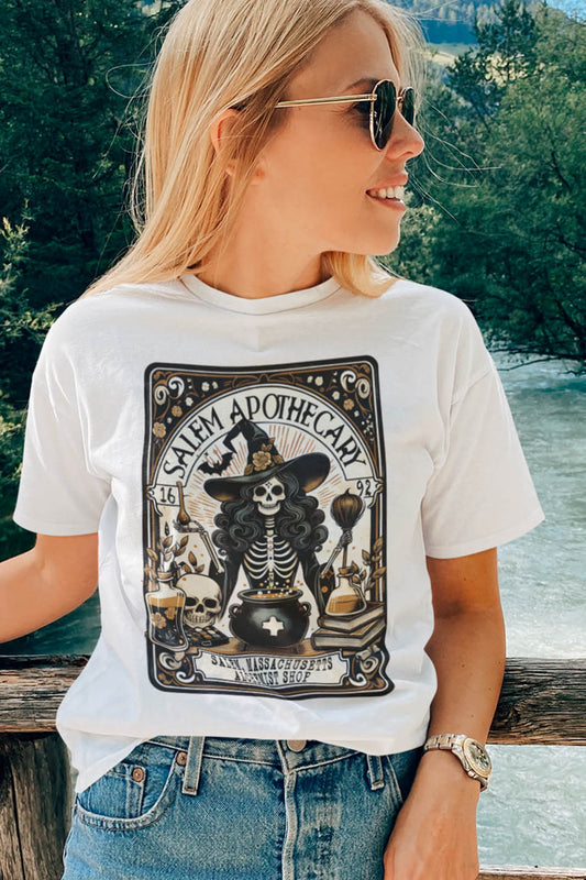 Salem Apothecary Witch Tarot Card Shirt