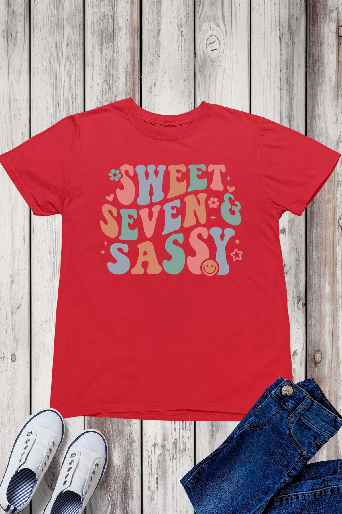 Sweet Seven and Sassy Birthday Shirt