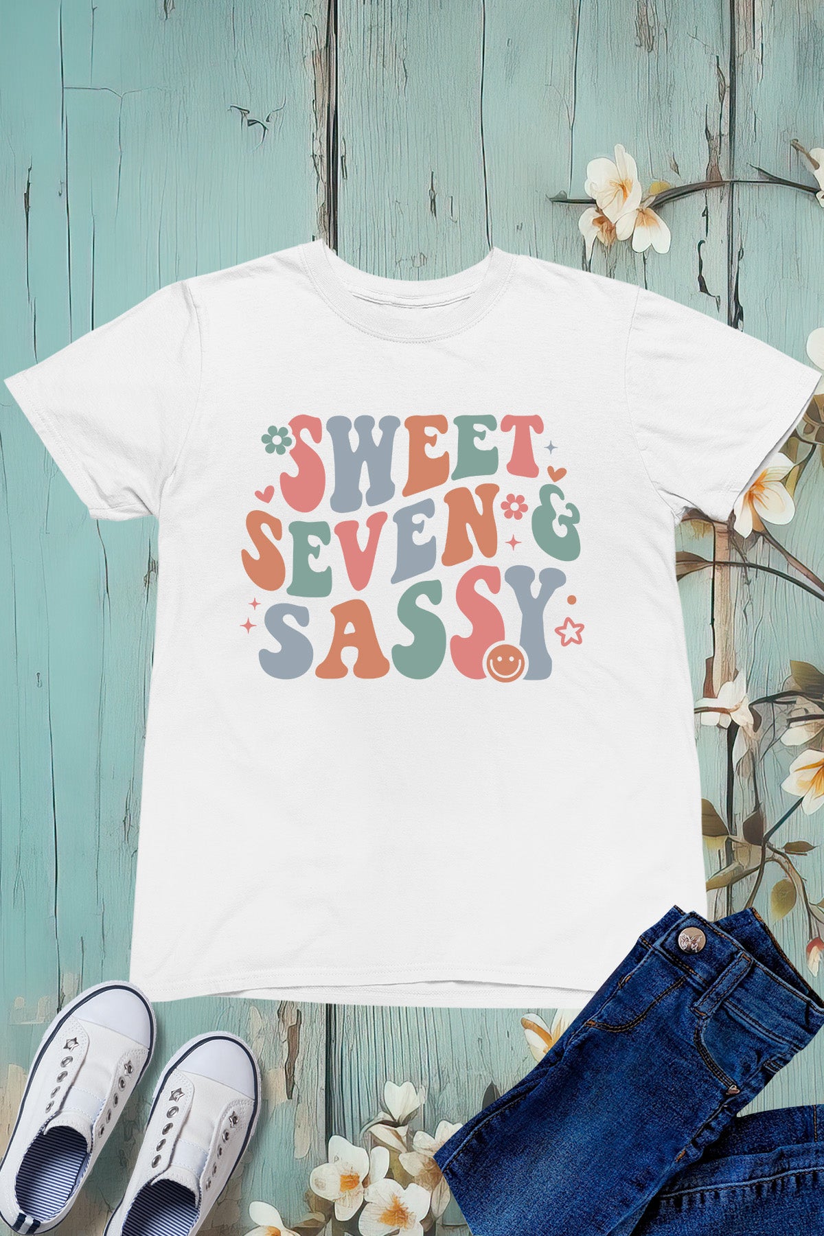 Sweet Seven and Sassy Birthday Shirt