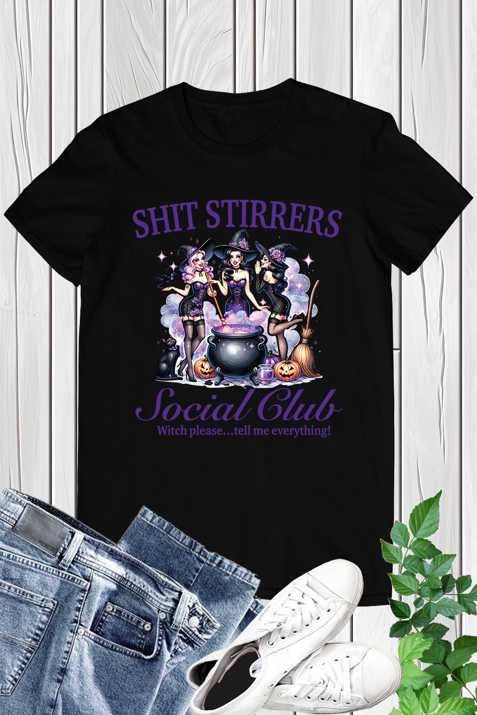 Halloween Witch Social Club Shirt