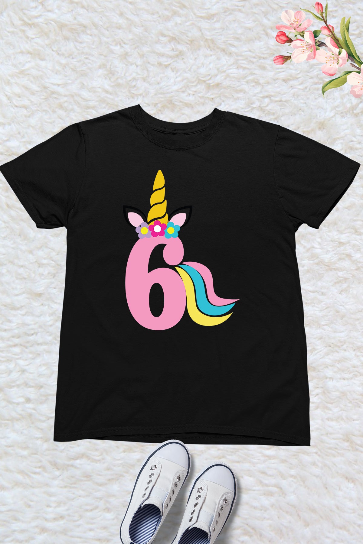 Unicorn 6th Birthday Shirts