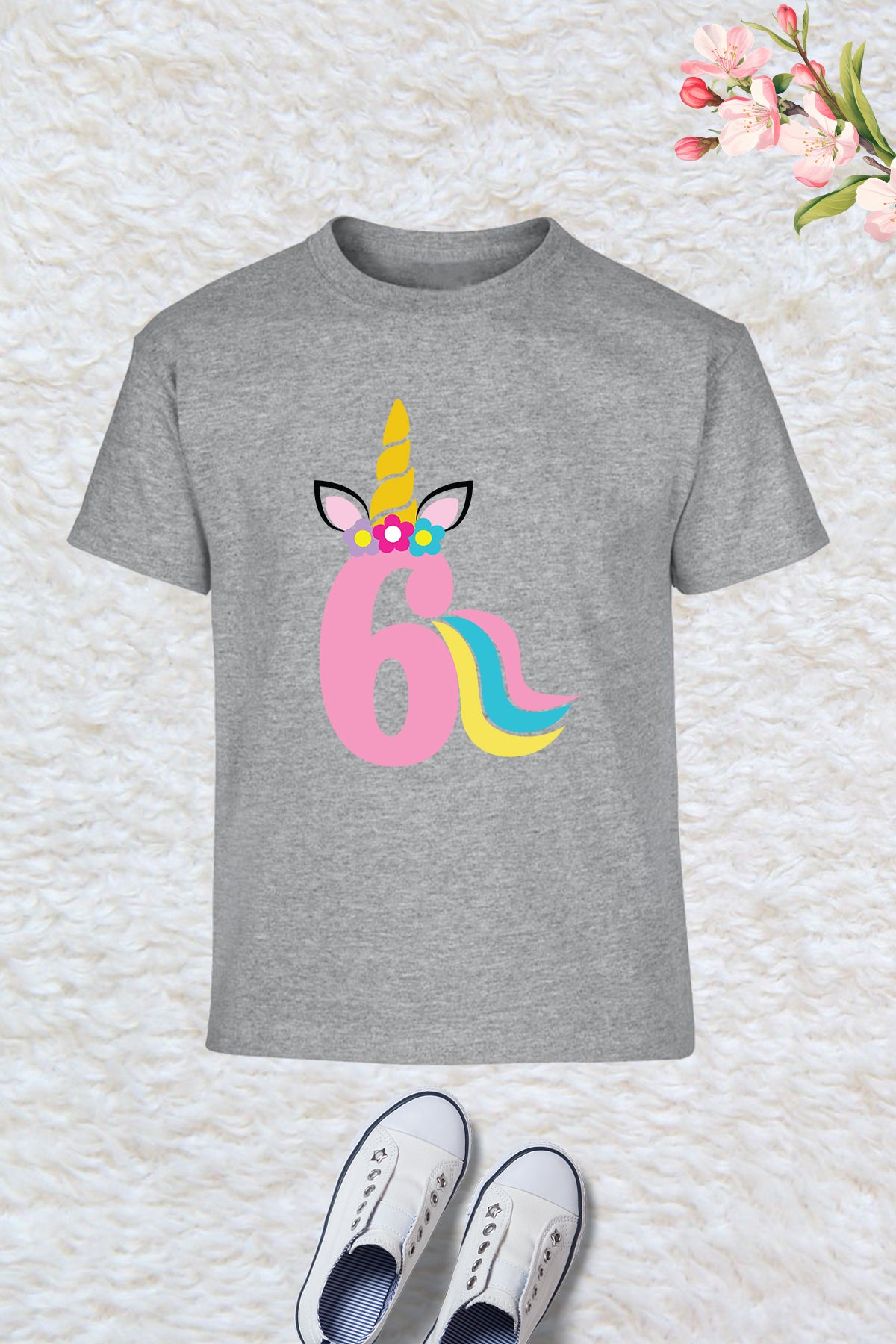 Unicorn 6th Birthday Shirts