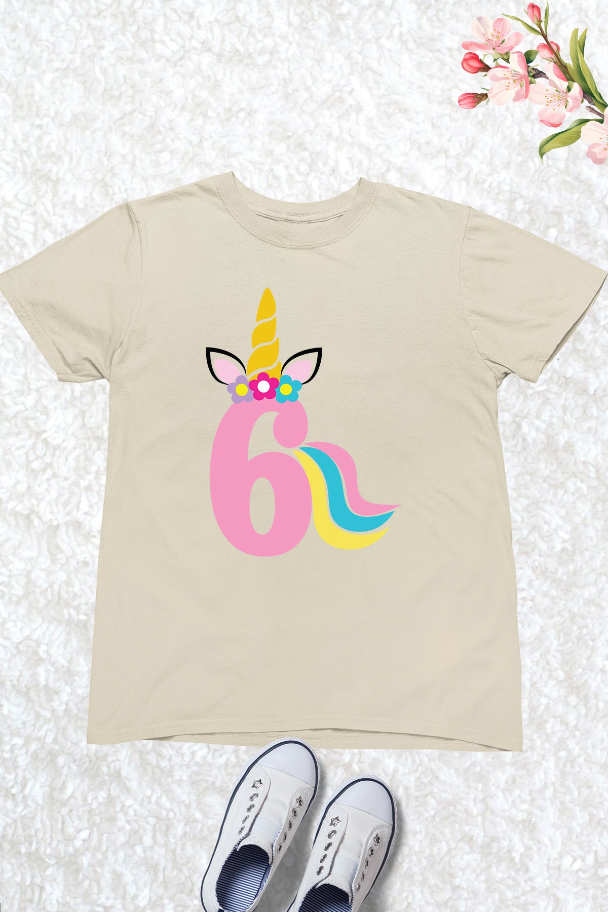 Unicorn 6th Birthday Shirts