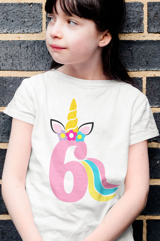 Unicorn 6th Birthday Shirts