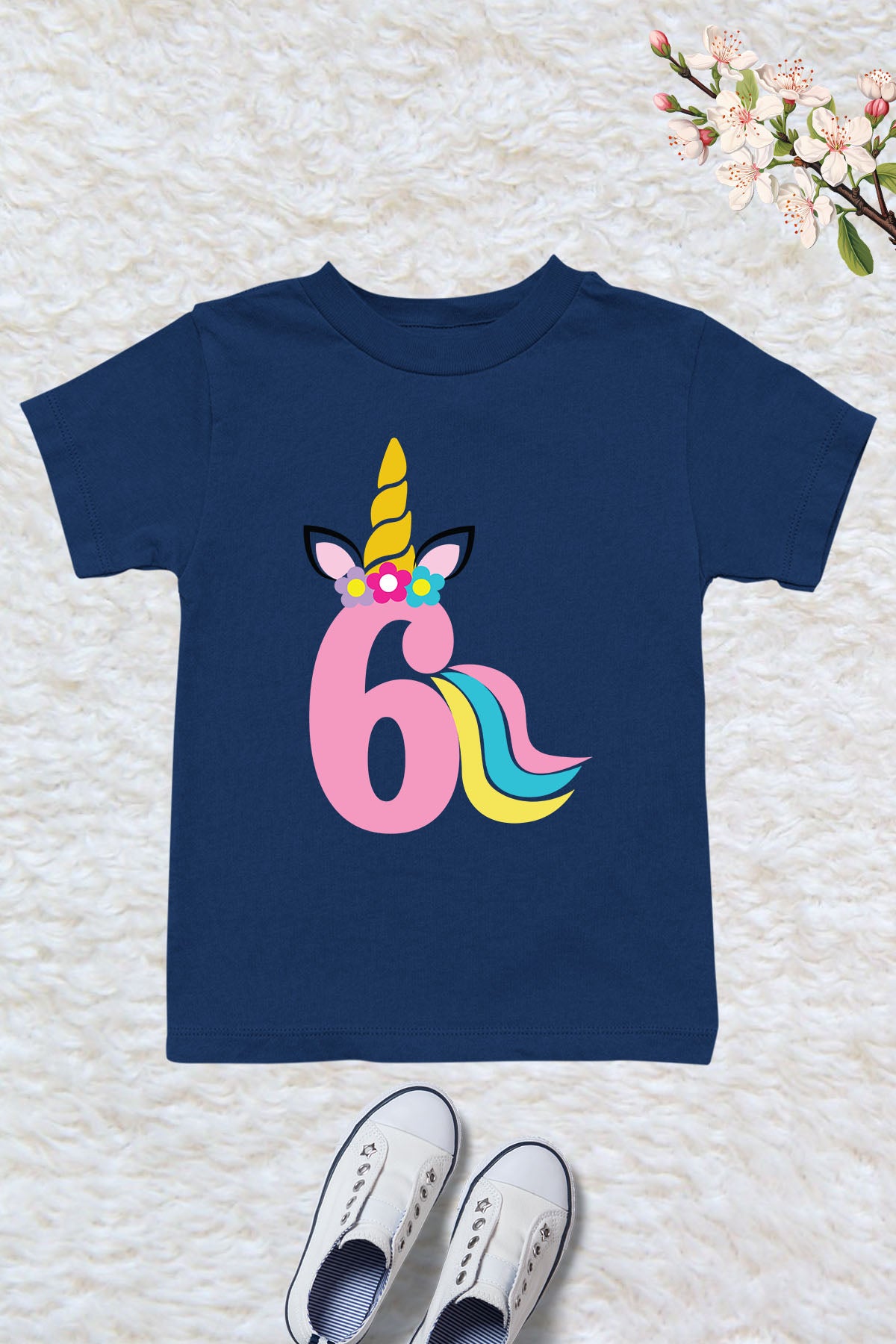 Unicorn 6th Birthday Shirts