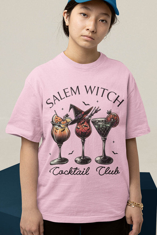 Salem Witch Cocktail Club Halloween Shirt