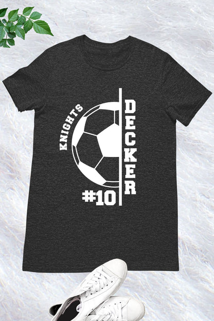 Custom Soccer T Shirt With Name and Number