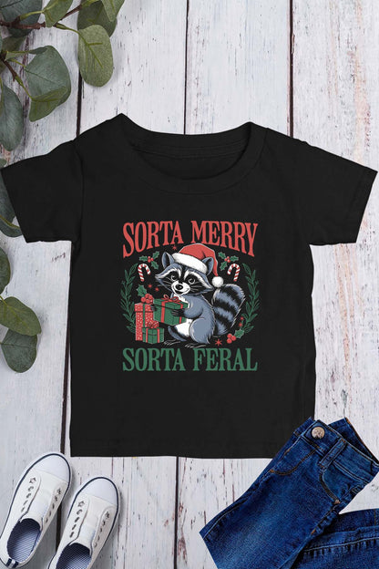 Sorta Merry Sorta Feral Kids T Shirt