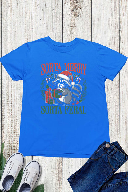 Sorta Merry Sorta Feral Kids T Shirt