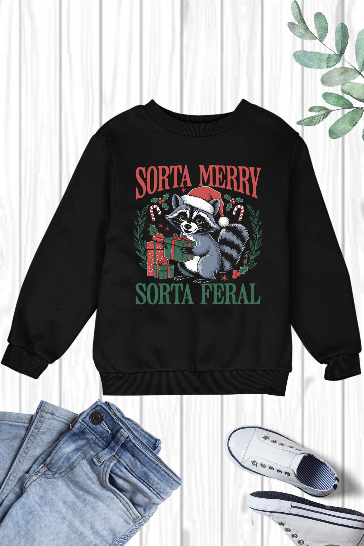 Sorta Merry Sorta Feral Kids T Shirt