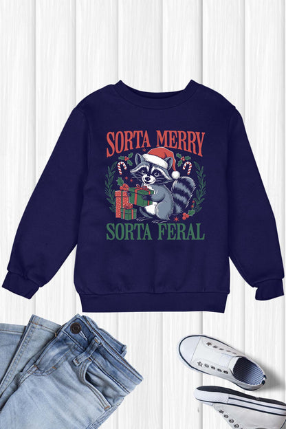 Sorta Merry Sorta Feral Kids T Shirt