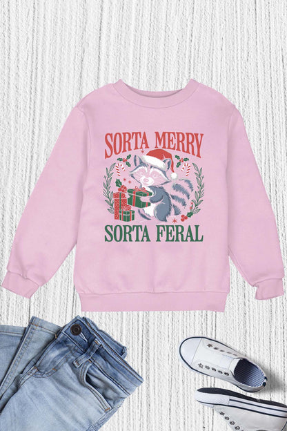 Sorta Merry Sorta Feral Kids T Shirt