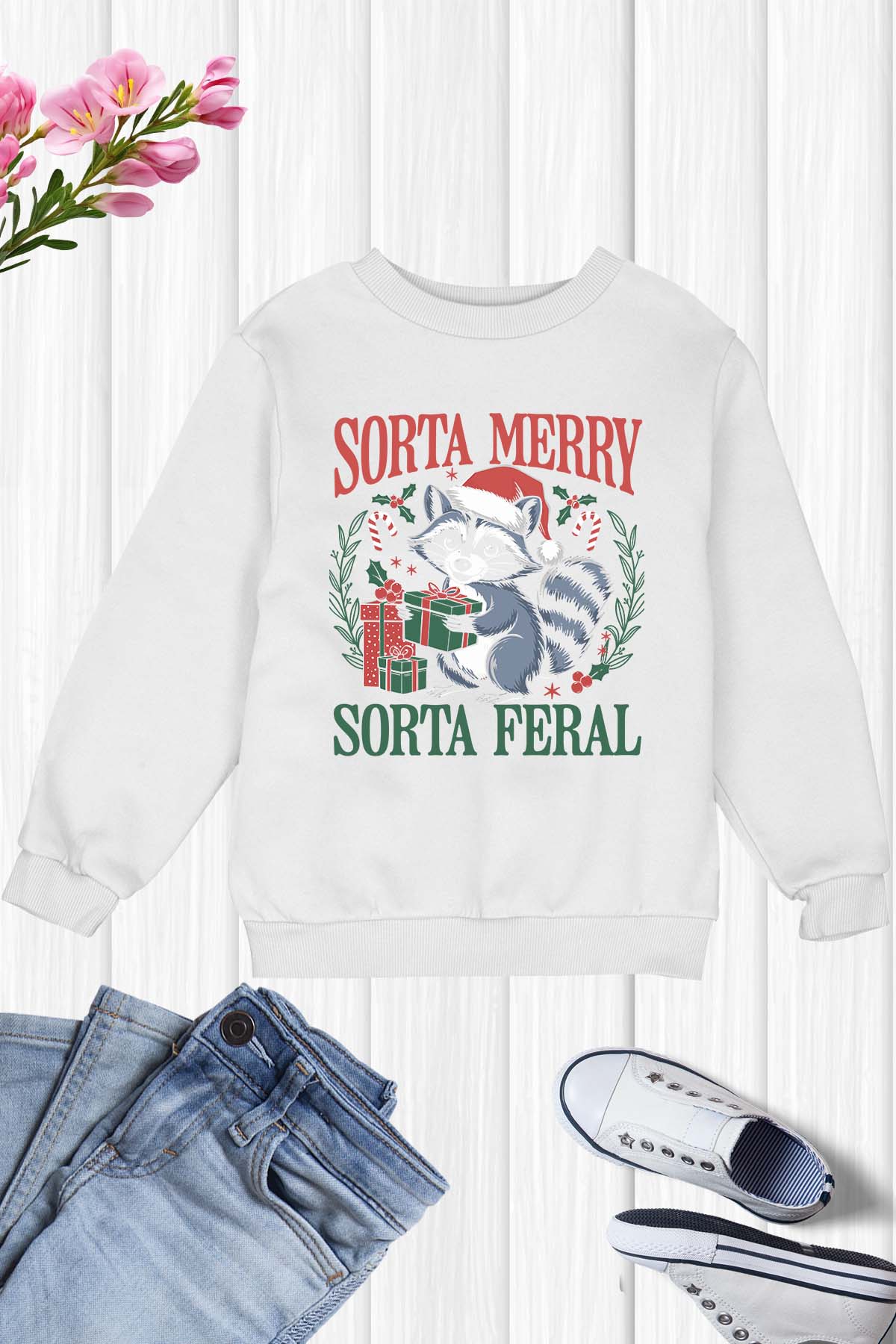 Sorta Merry Sorta Feral Kids T Shirt