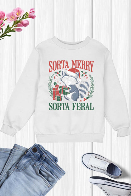 Sorta Merry Sorta Feral Kids T Shirt