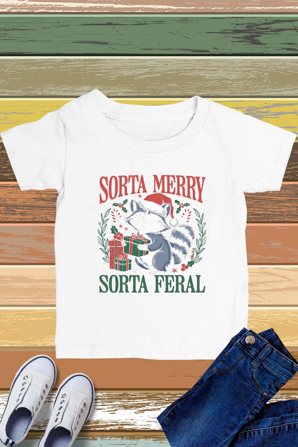 Sorta Merry Sorta Feral Kids T Shirt