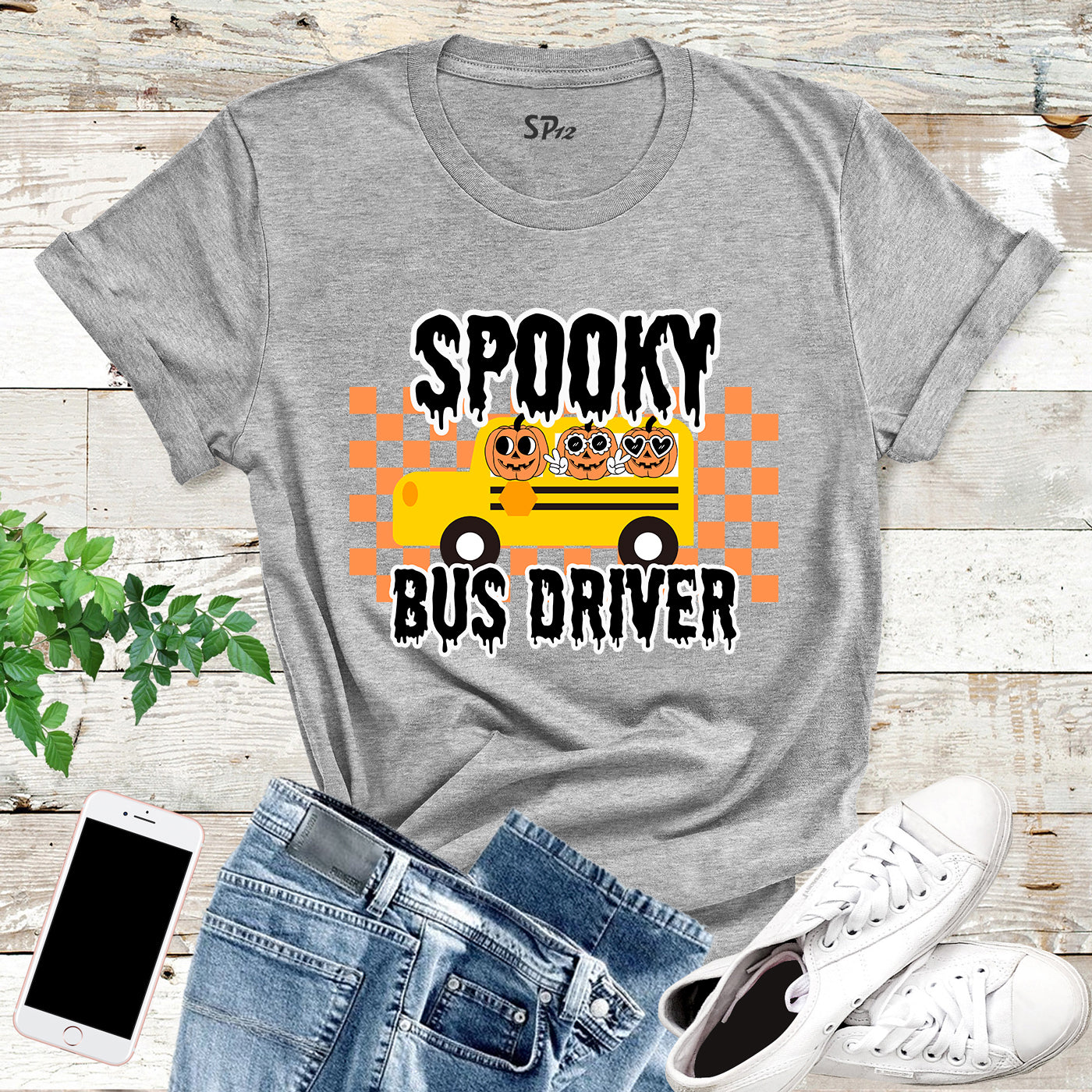 Spooky Bus Driver T Shirt