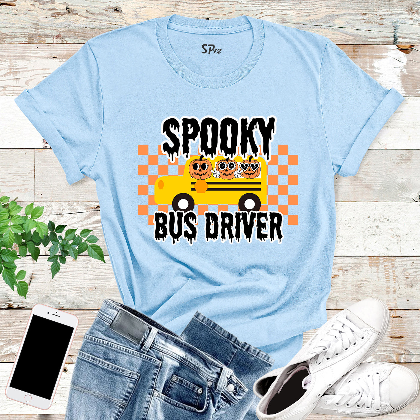 Spooky Bus Driver T Shirt