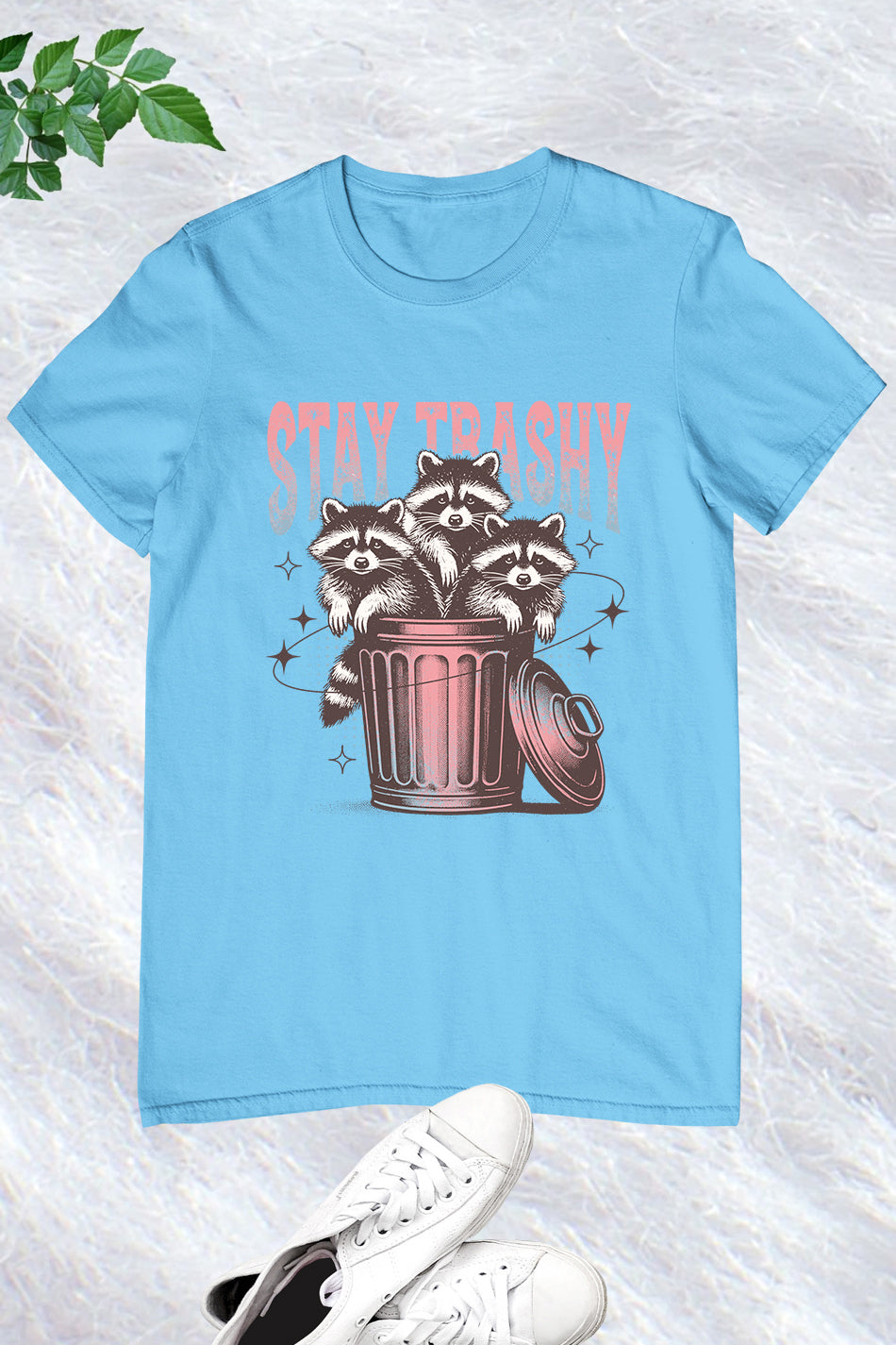 Stay Trashy Retro Funny Raccoon Shirt