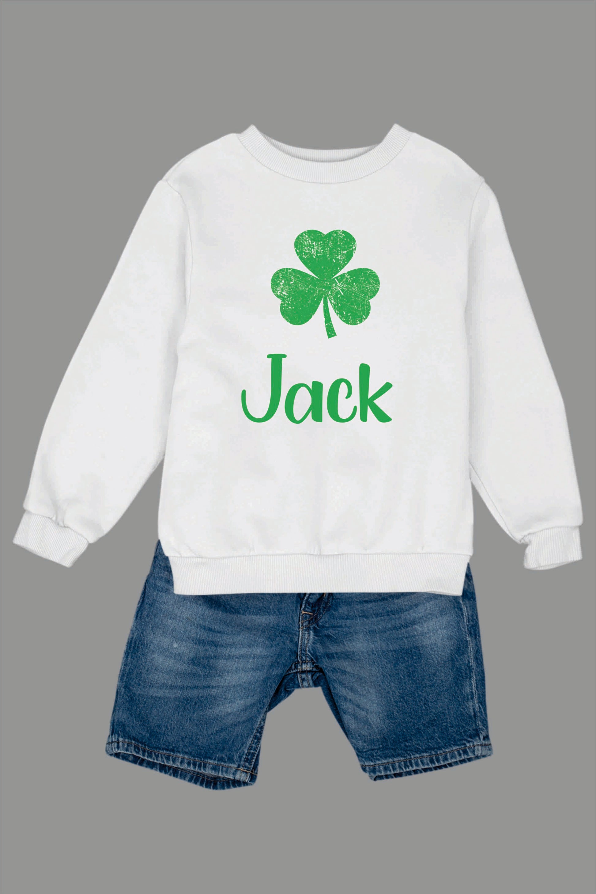 Kids Personalized St Patricks Day Sweatshirt