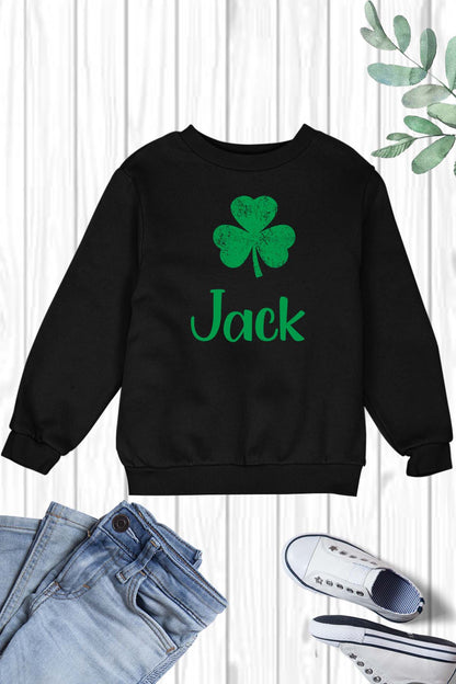 Kids Personalized St Patricks Day Sweatshirt