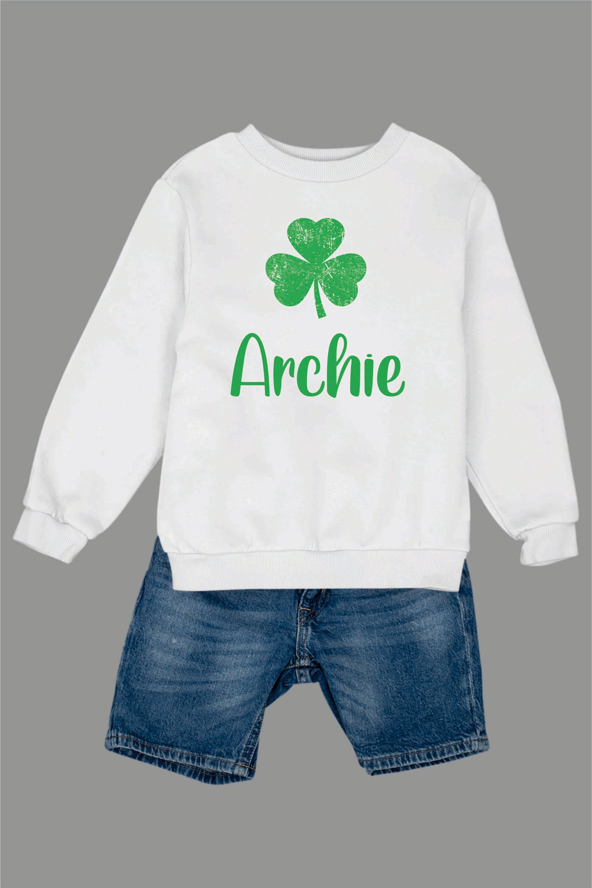 Kids Personalized St Patricks Day Sweatshirt