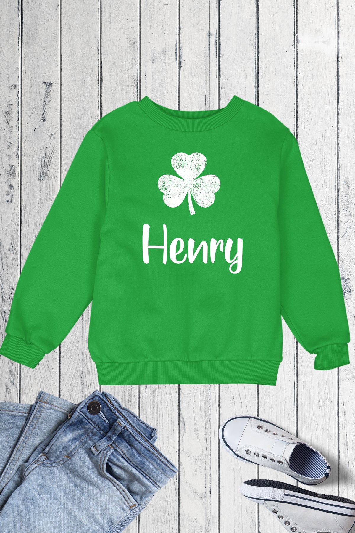 Kids Personalized St Patricks Day Sweatshirt