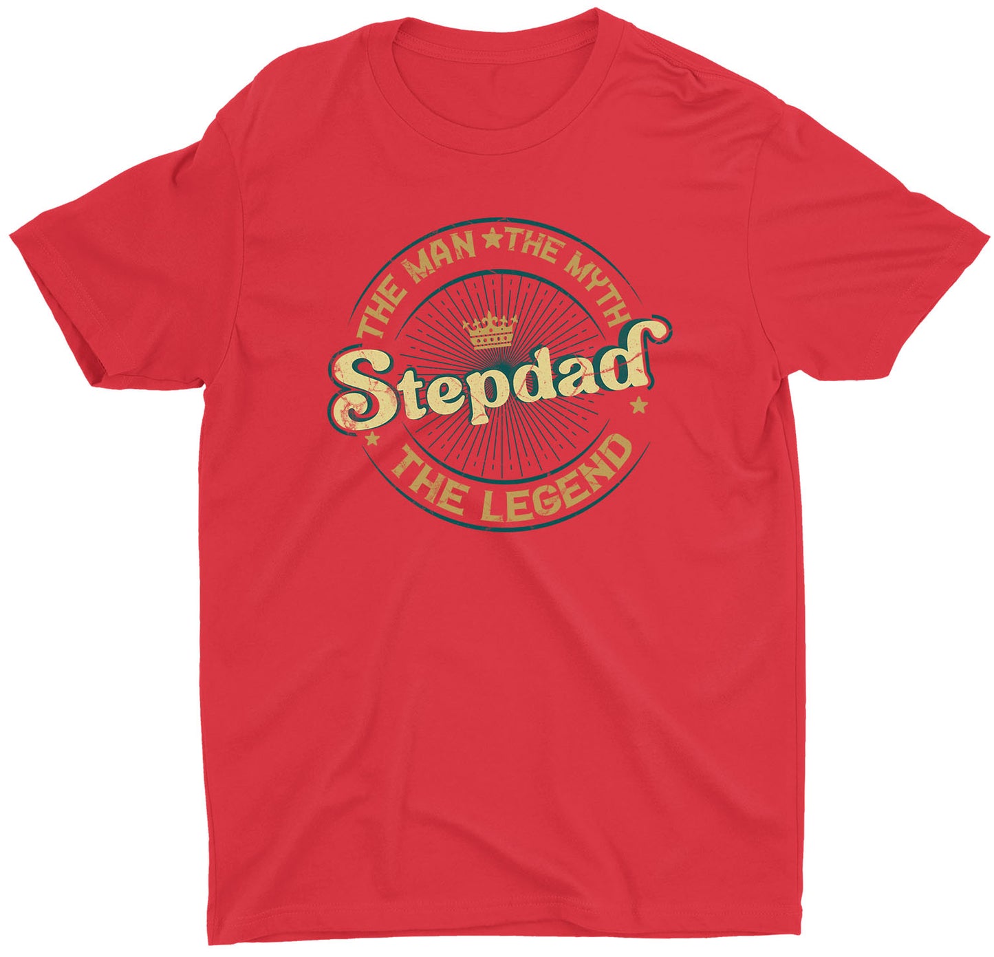 Stepdad The Man They Myth Custom Short Sleeve Father's Day T-Shirt