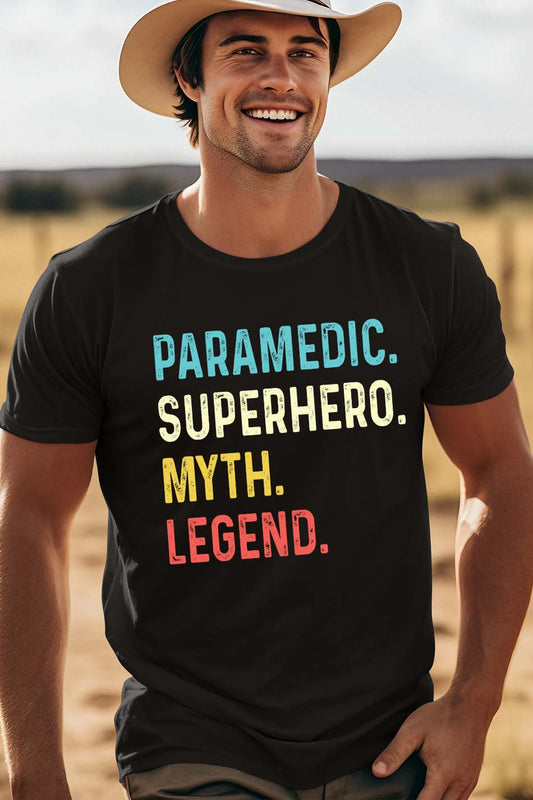 Paramedic Superhero Myth Legend T Shirt