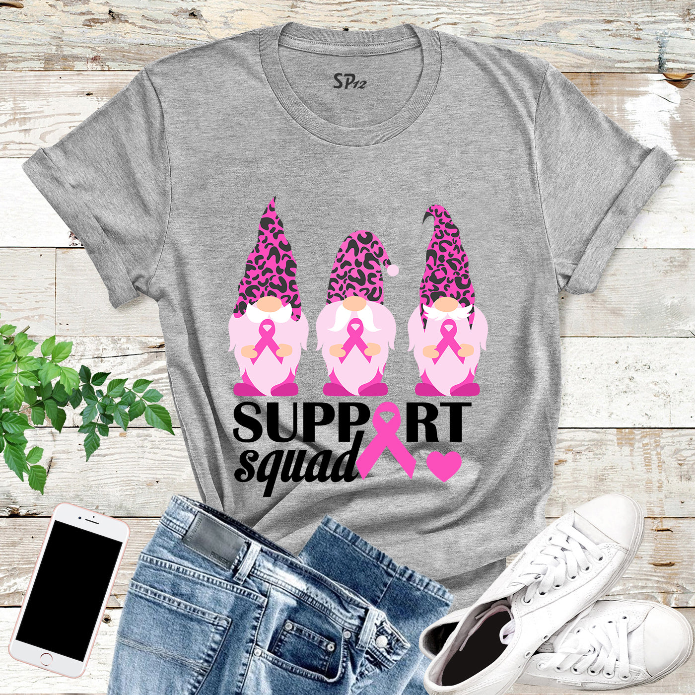 Breast Cancer Support Squad Halloween T Shirt