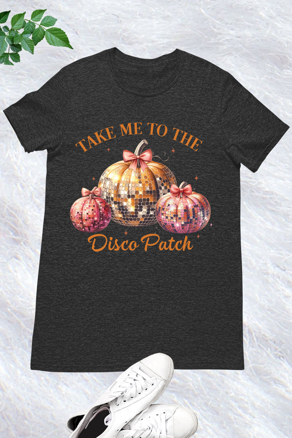 Disco Ball Pumpkin Retro T Shirt