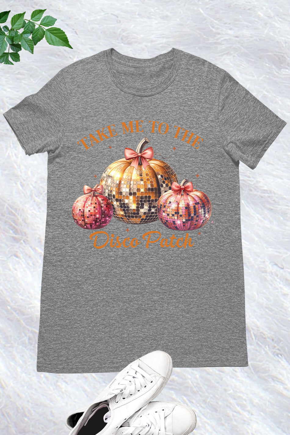 Disco Ball Pumpkin Retro T Shirt