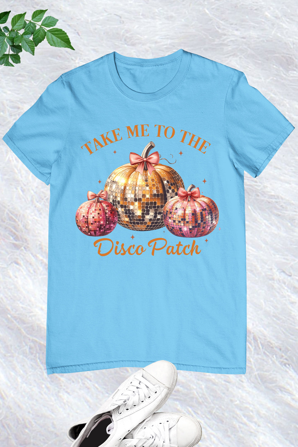 Disco Ball Pumpkin Retro T Shirt