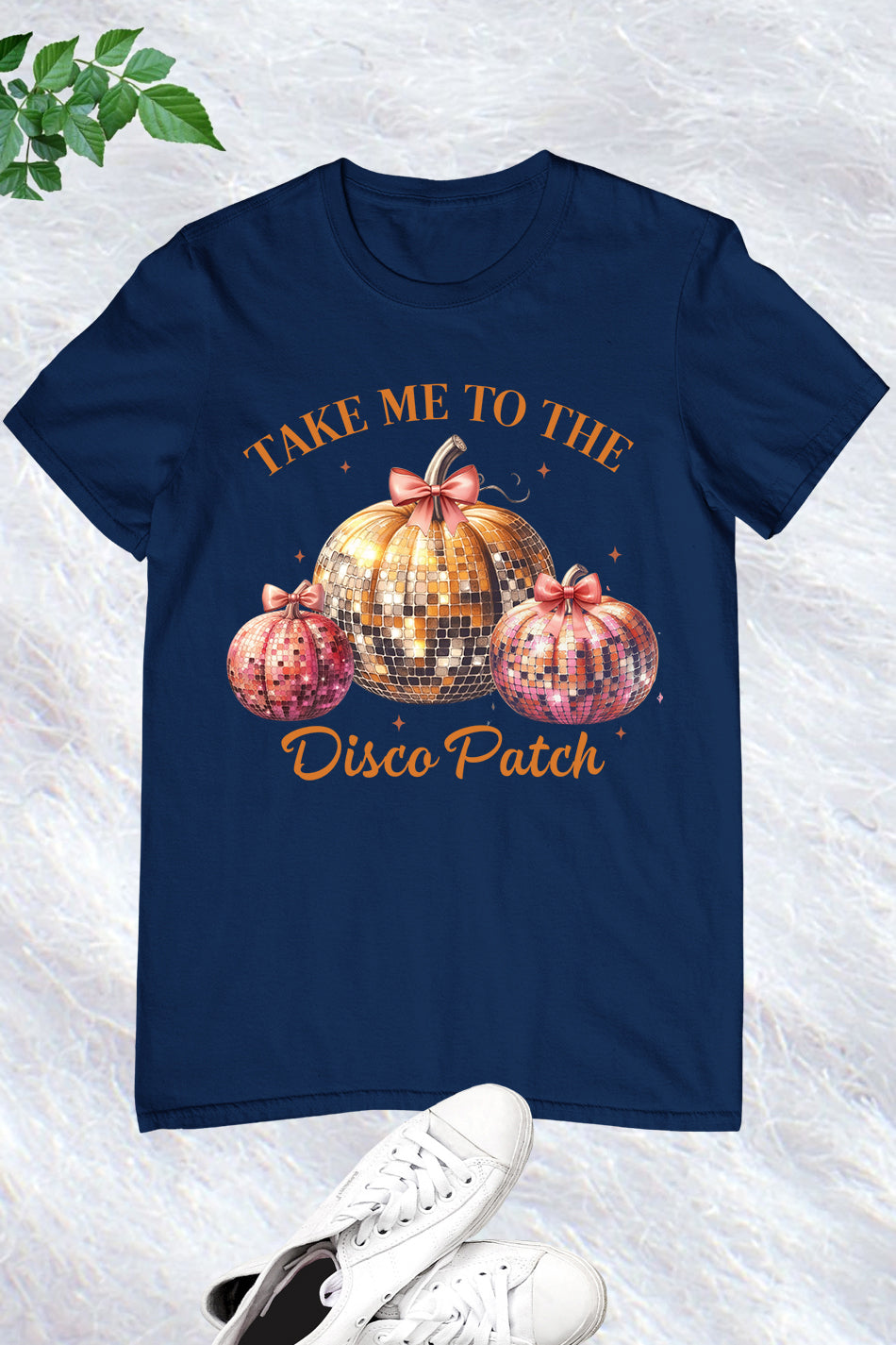 Disco Ball Pumpkin Retro T Shirt