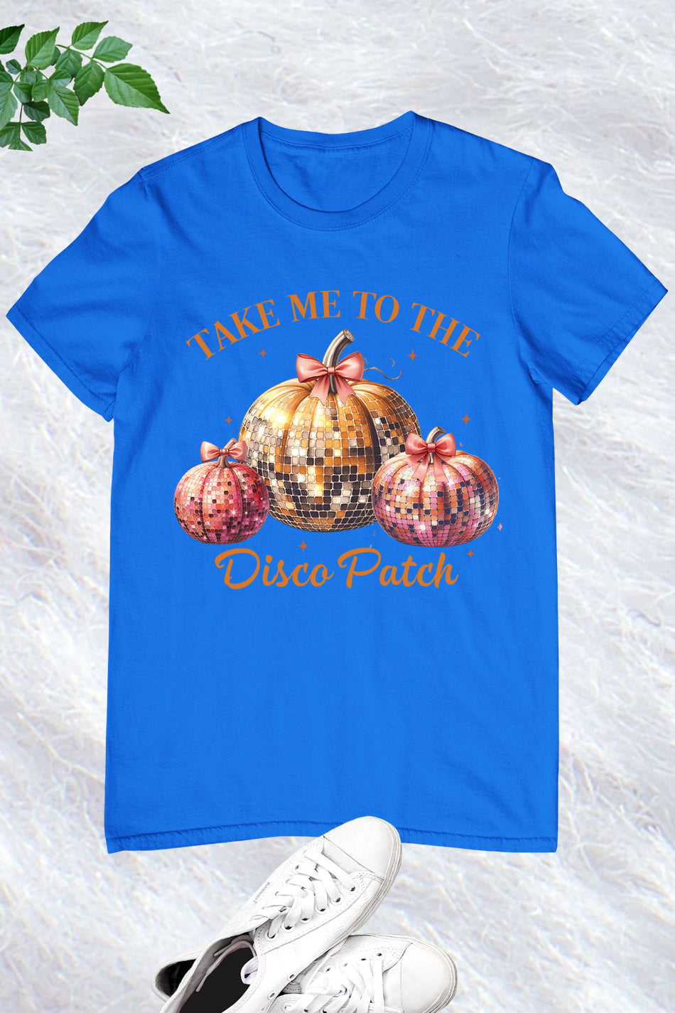 Disco Ball Pumpkin Retro T Shirt