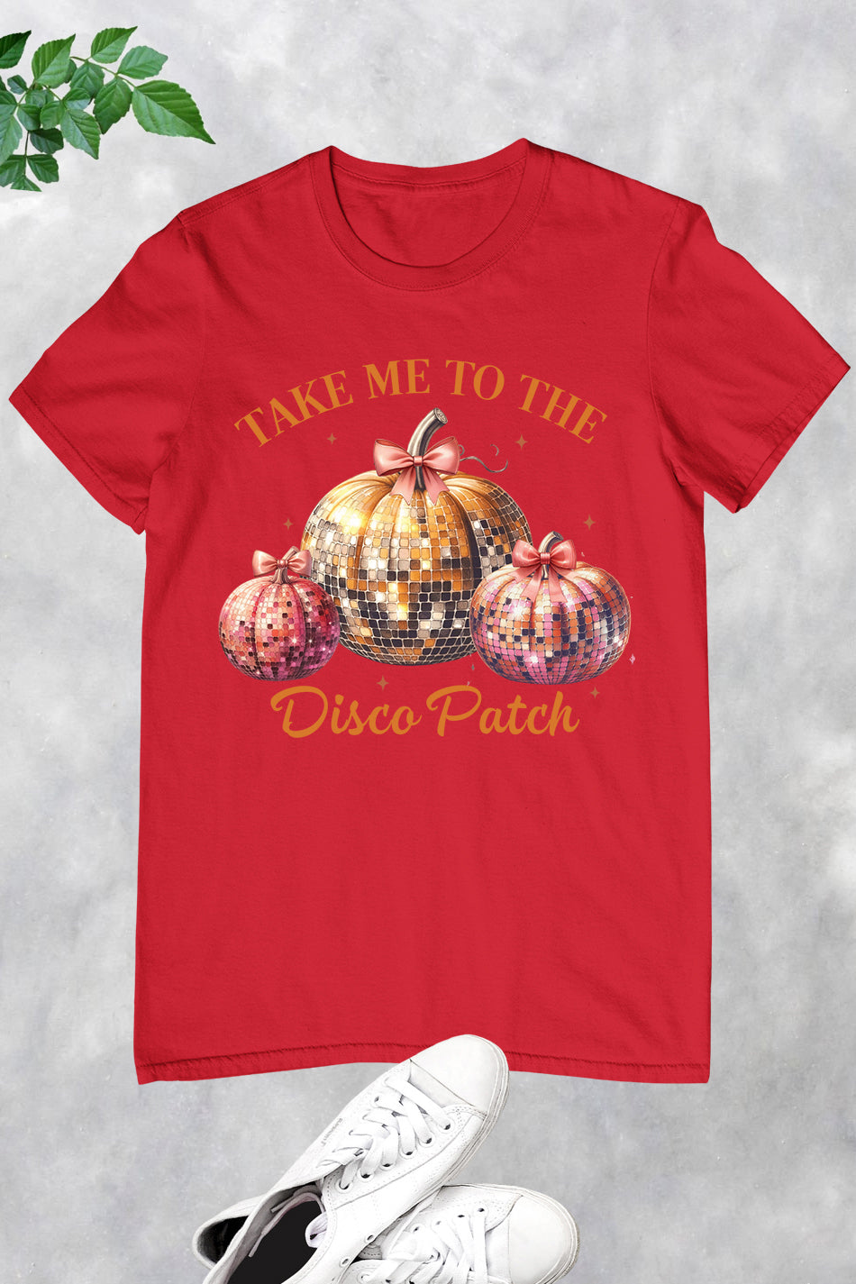 Disco Ball Pumpkin Retro T Shirt