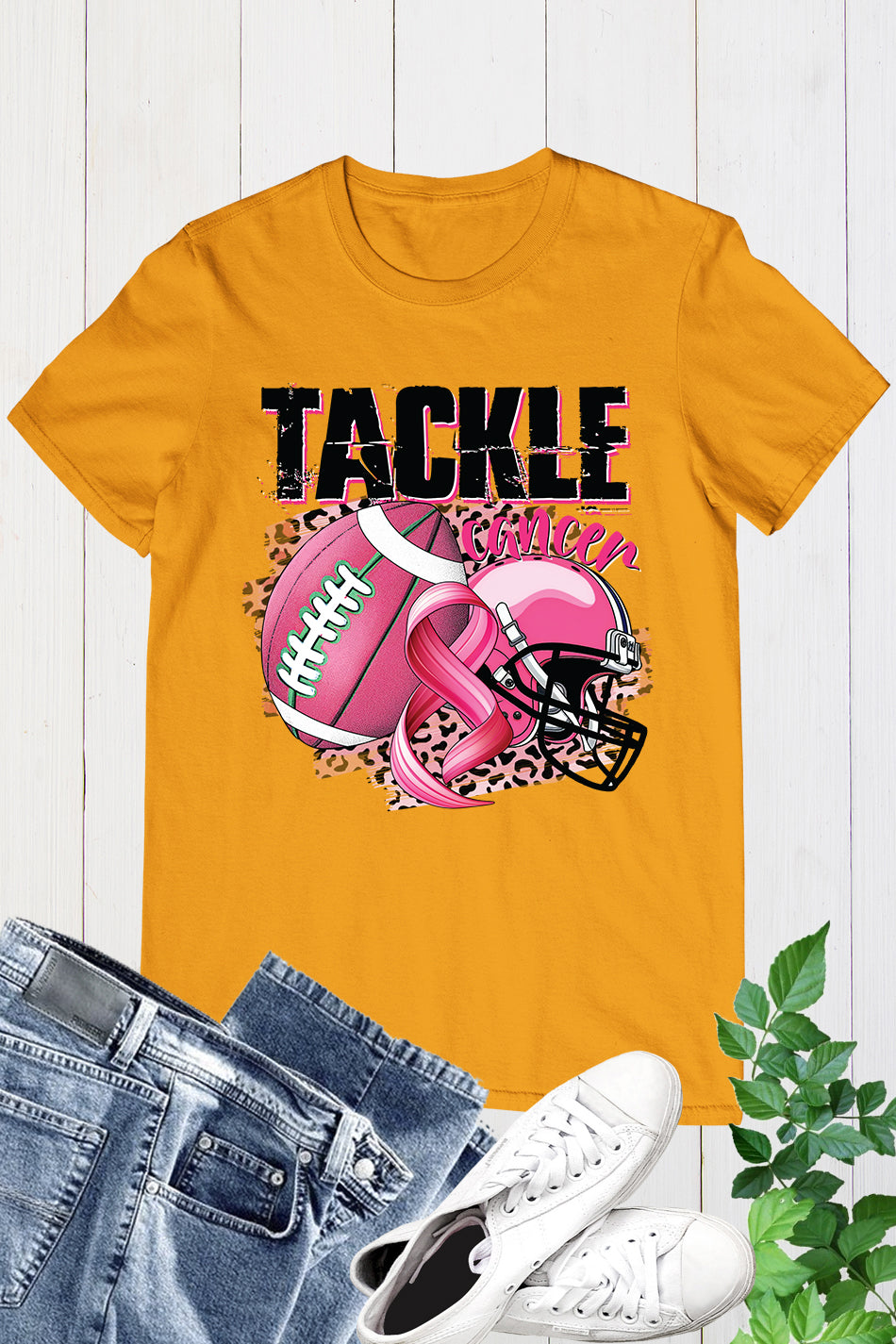 US Football Tackle Breast Cancer Shirt