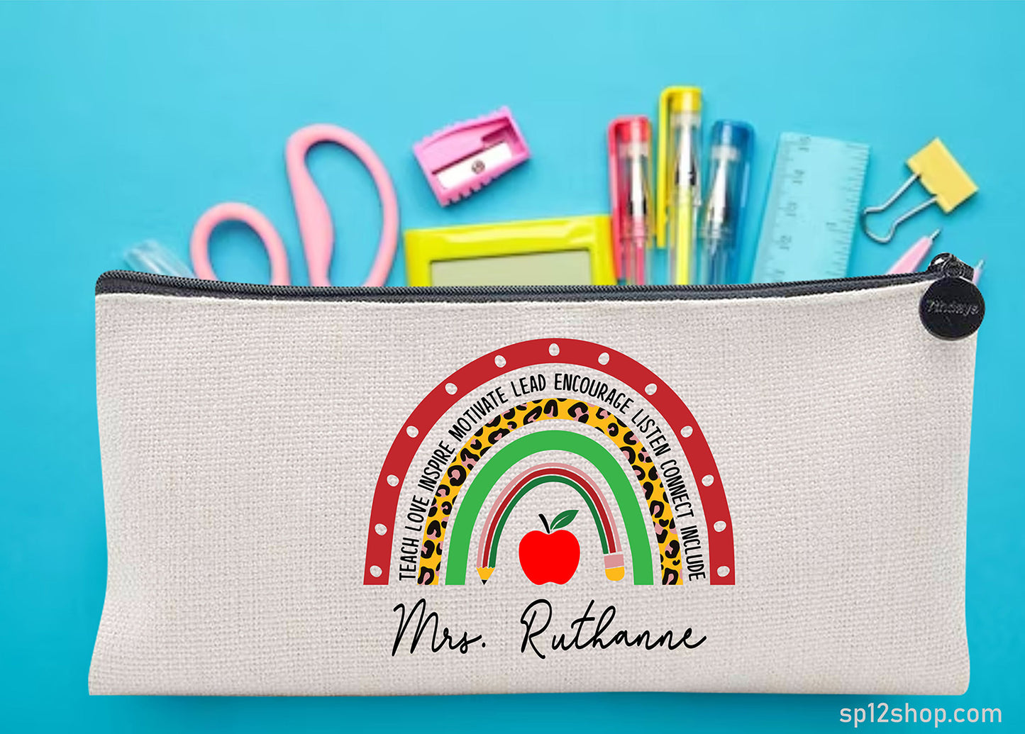 Teacher Appreciation Gift Custom Thank You Pouch Bag Pencil Case