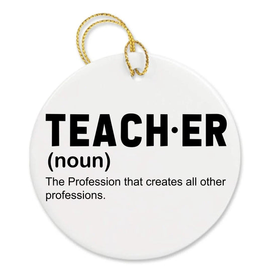 Personalized Funny Teacher Appreciation Custom Thank You Teacher Gift Ornament