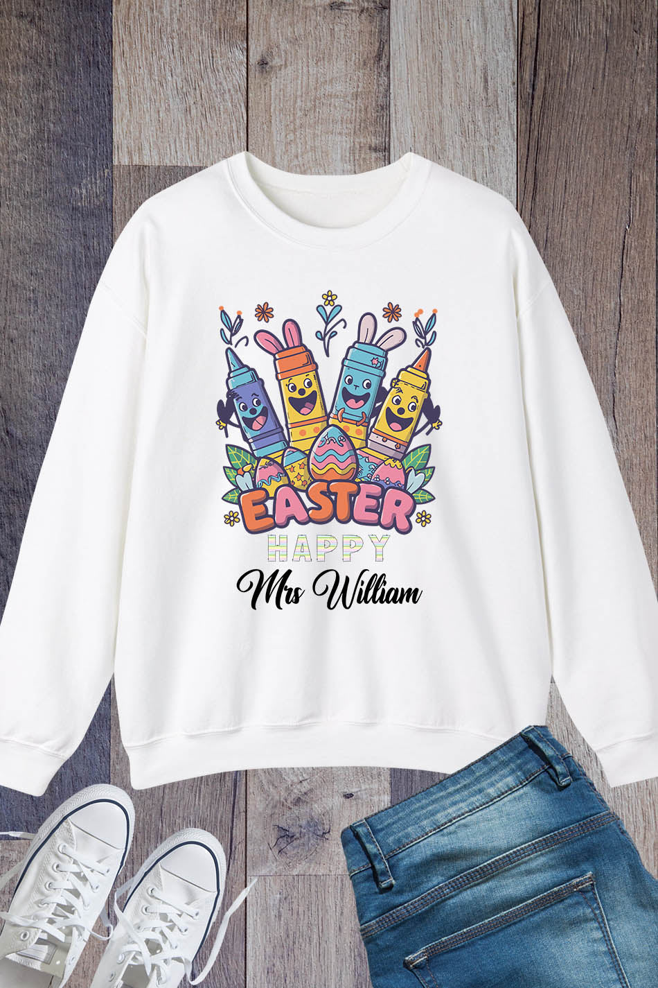 Custom Easter Teacher Sweatshirt