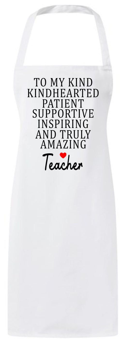 Personalized Inspirational Thank You Teacher Appreciation Custom Shopping Gifts Apron