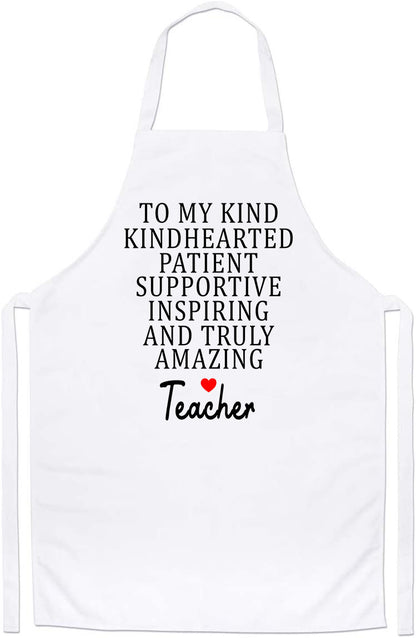 Personalized Inspirational Thank You Teacher Appreciation Custom Shopping Gifts Apron