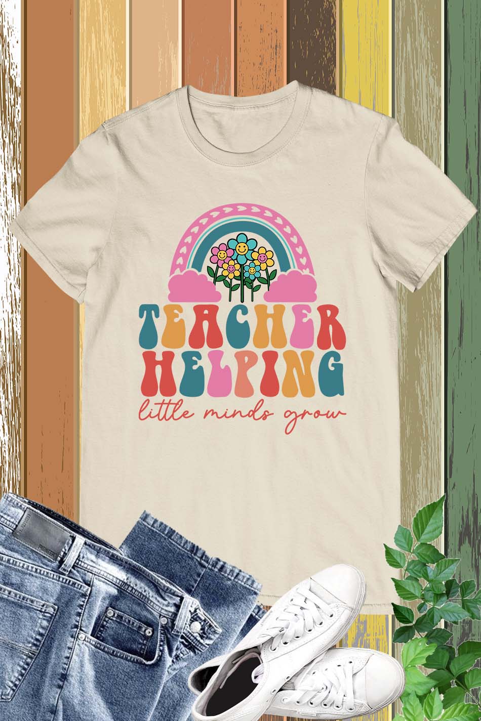 Helping Little Minds Grow Teacher Shirt