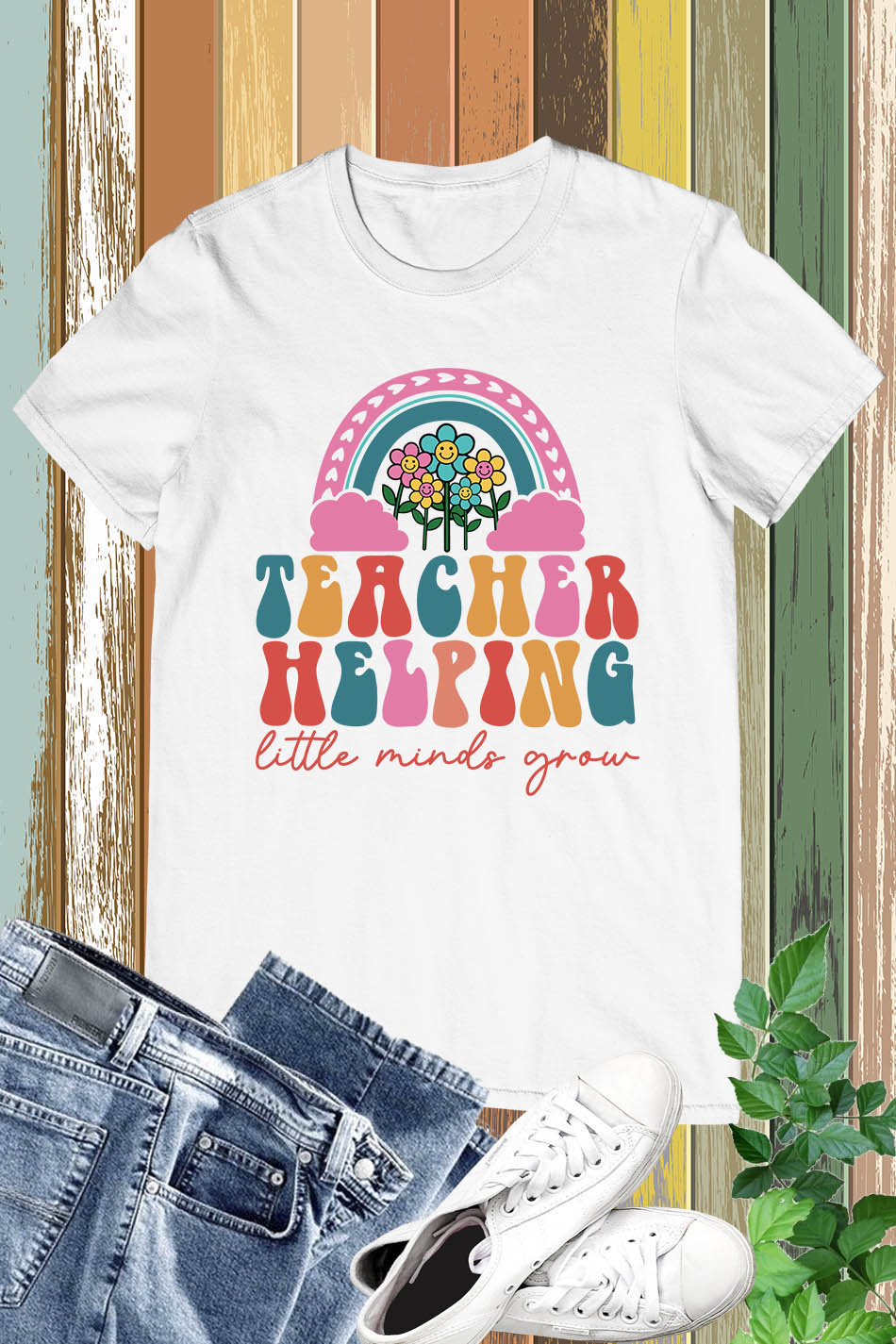 Helping Little Minds Grow Teacher Shirt