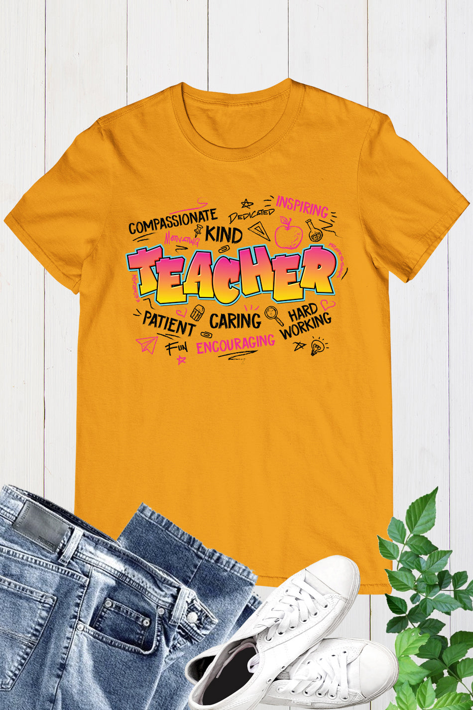 Teacher Graffiti Trendy Shirt