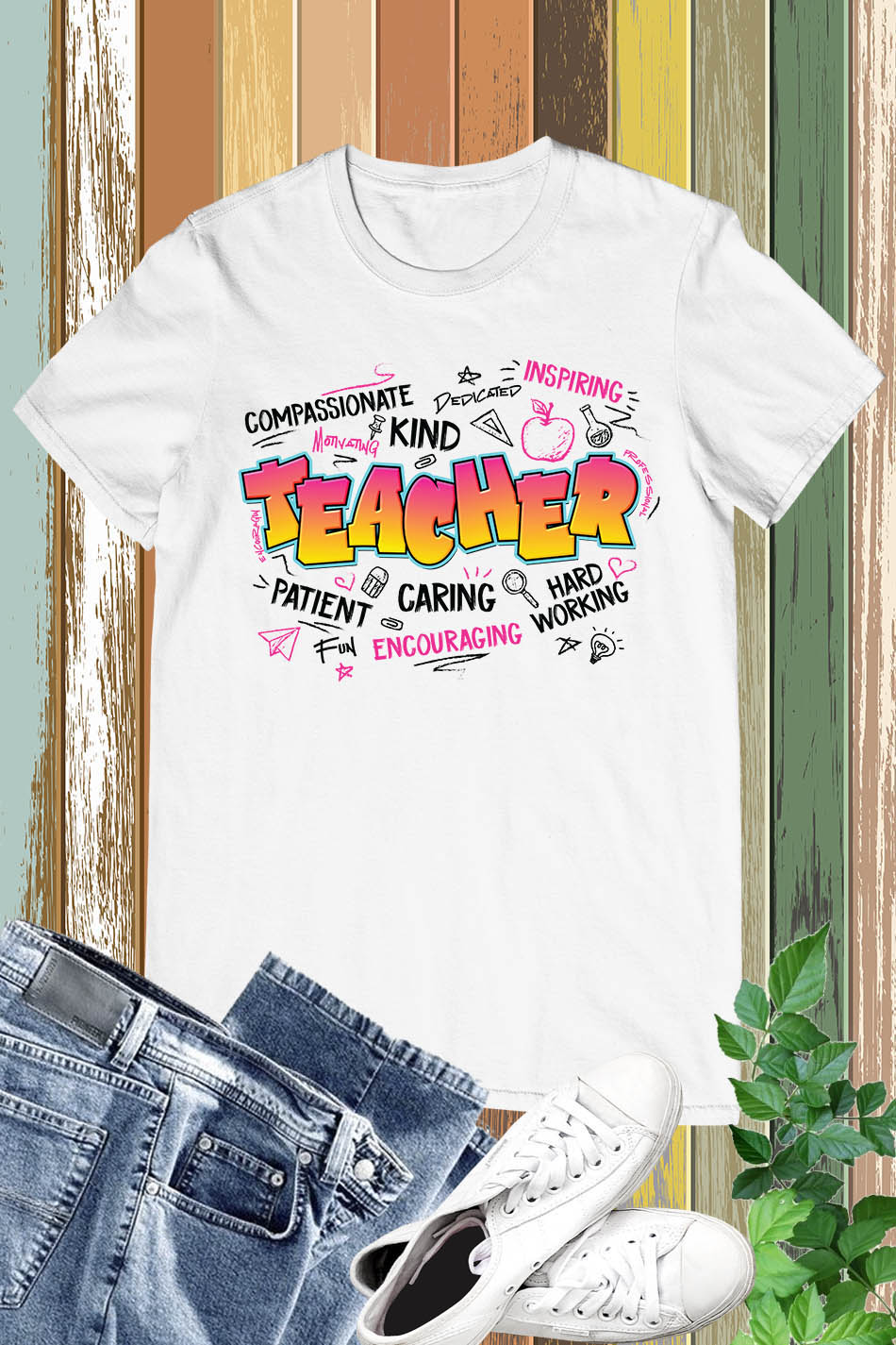 Teacher Graffiti Trendy Shirt