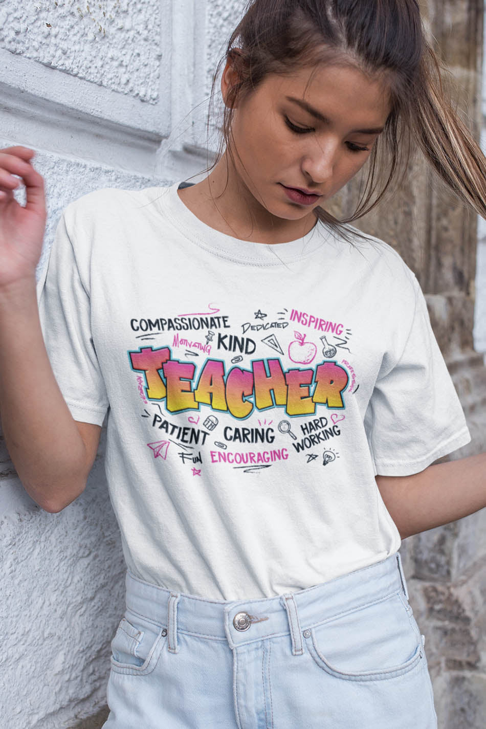 Teacher Graffiti Trendy Shirt