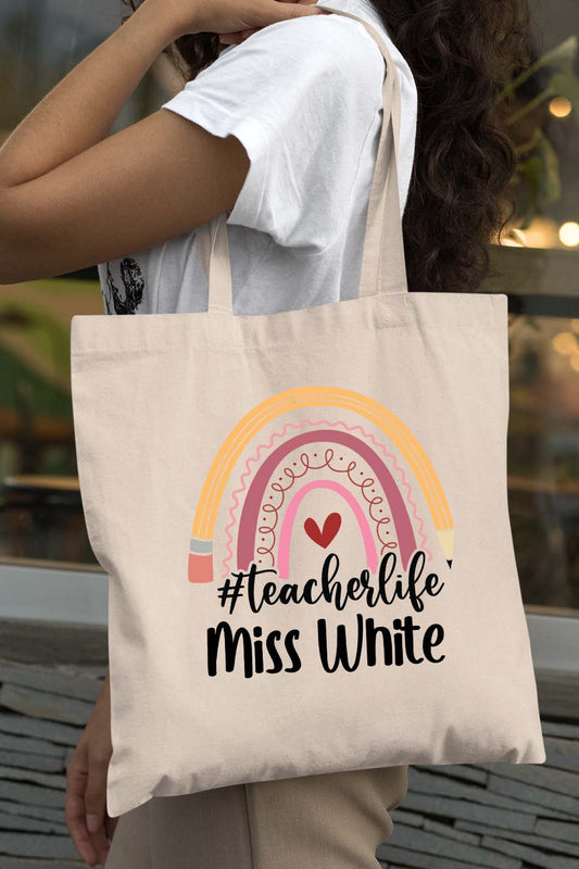 Teacher Life Custom Tote Bag